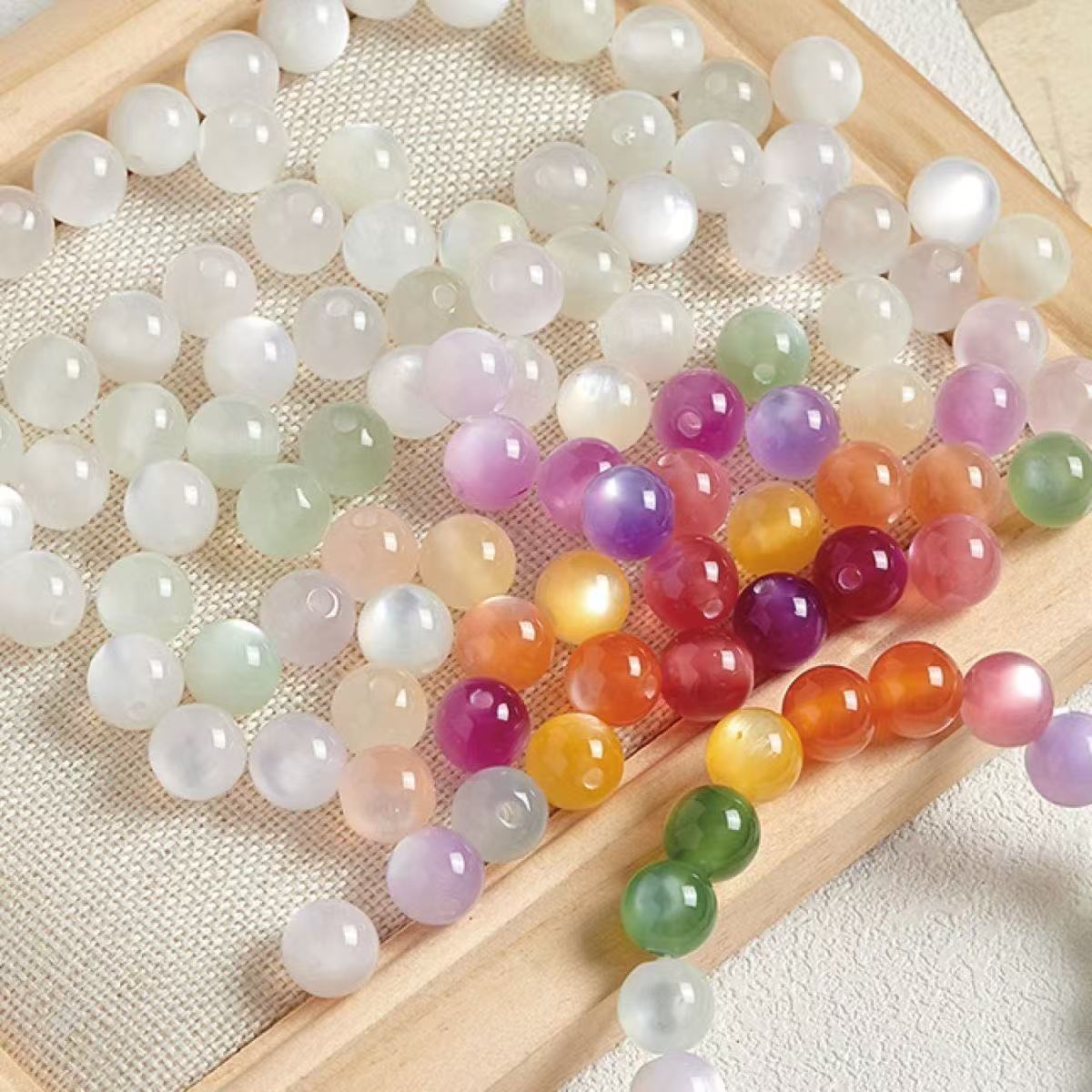 10PCS 10mm color-changing beads for jewelry making